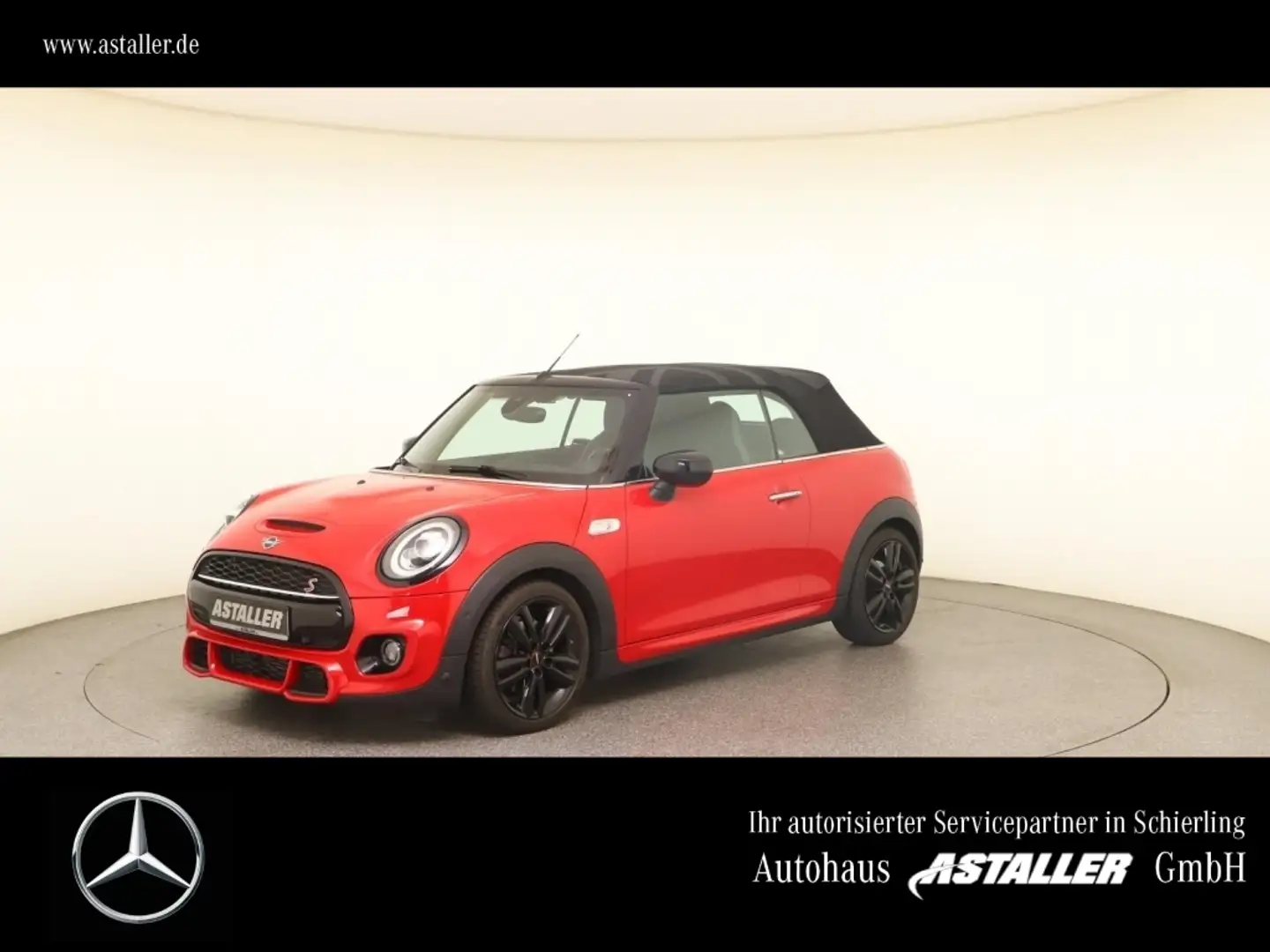 MINI Cooper S Cabrio JCW Paket+Aerodyn+Kam+Sound+LED Rosso - 1