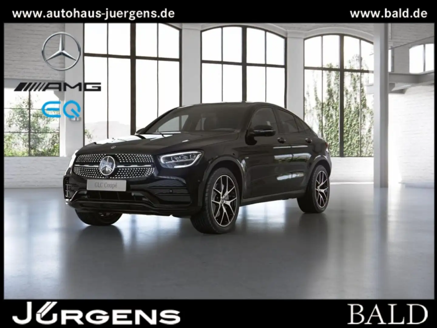 Mercedes-Benz GLC 300 de 4M Coupé AMG-Sport/Wide/360/Night/20" crna - 2