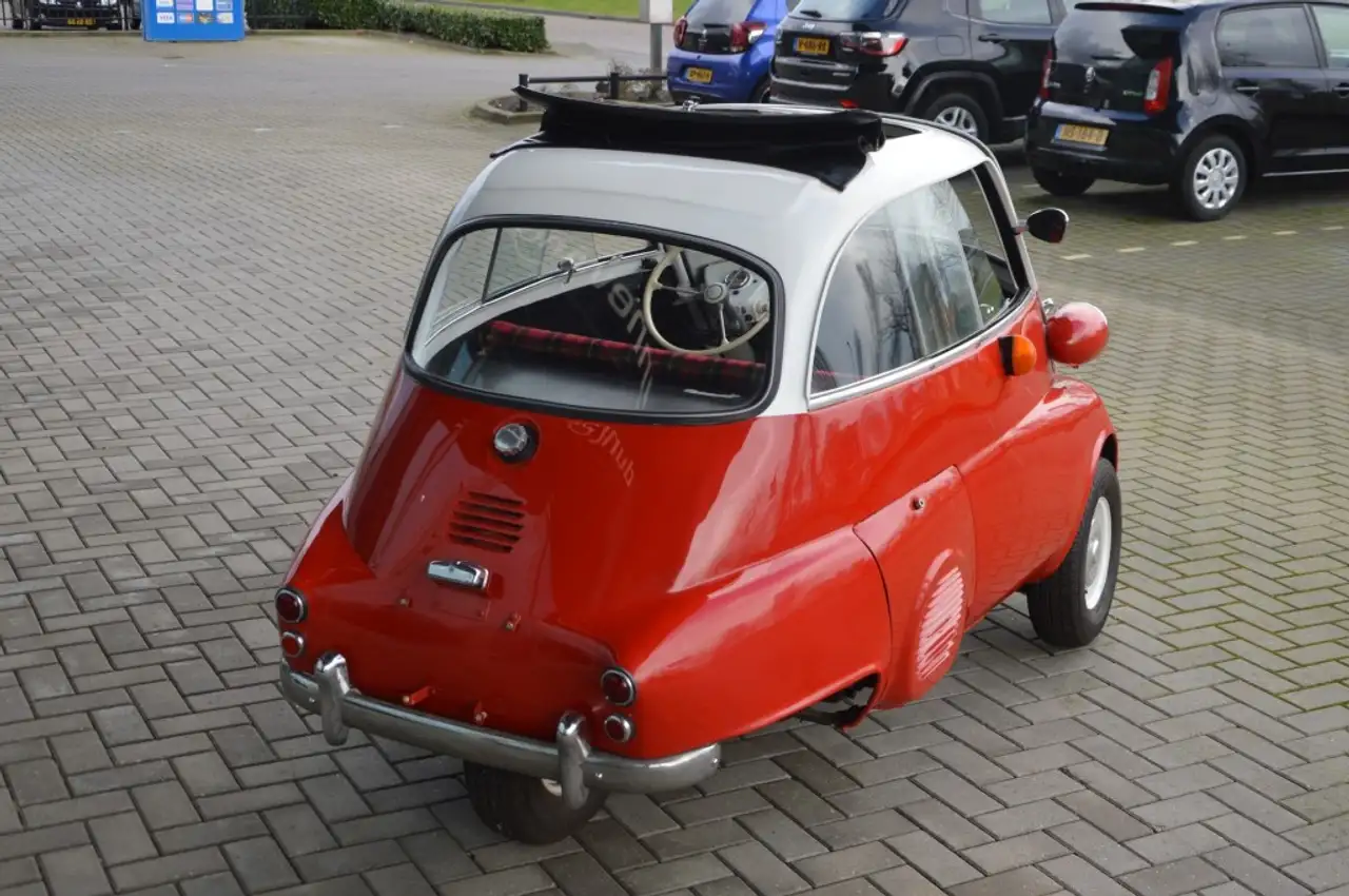BMW Isetta 300 *1959* gerestaureerd Rood/Wit, foto 5