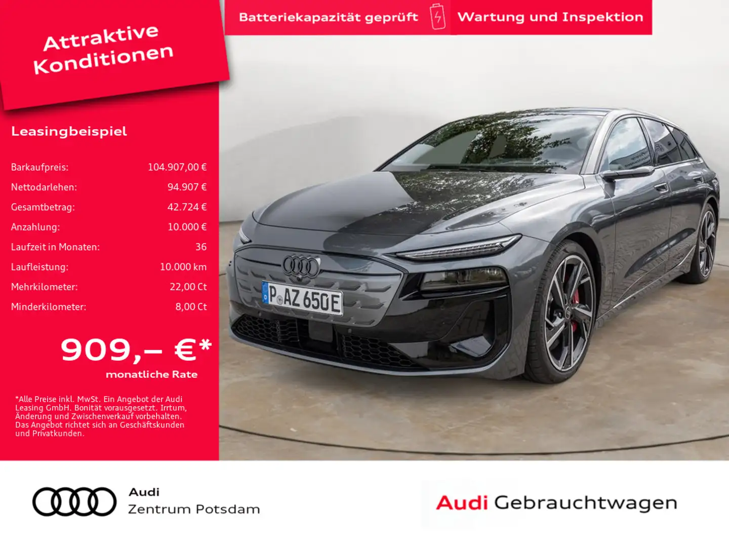 Audi S6 Avant e-tron B&O SITZBELÜFTUNG LED PANO Grijs - 1