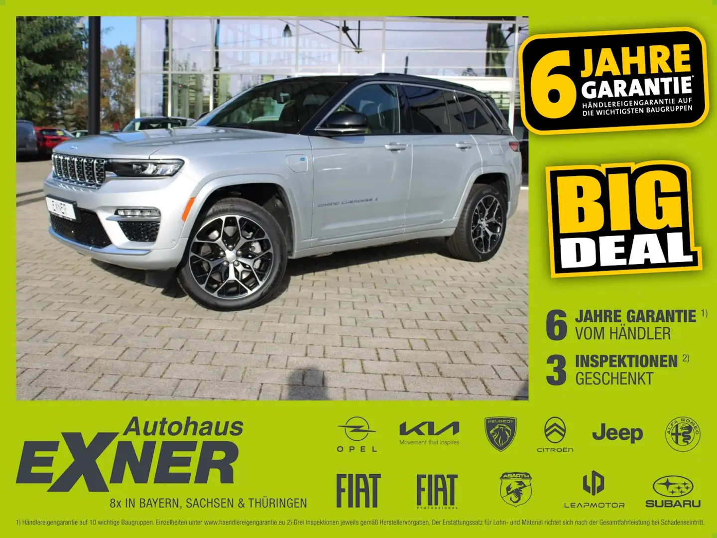 Jeep Grand Cherokee SUMMIT 4XE LED, Navi Silber - 1