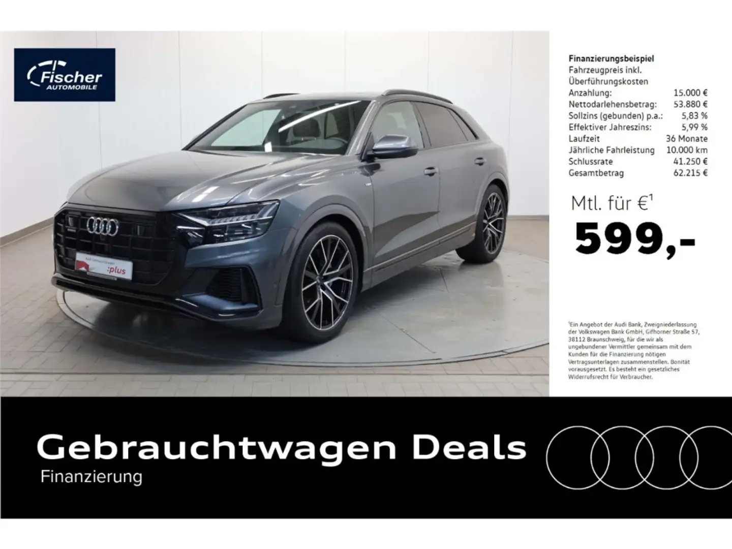 Audi Q8 55 TFSI quattro S line Grey - 1