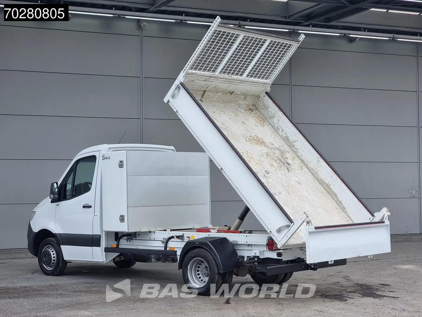 Mercedes-Benz Sprinter 514 CDI Kipper met Kist Dubbel Cabine Dubbellucht Blanc - 2