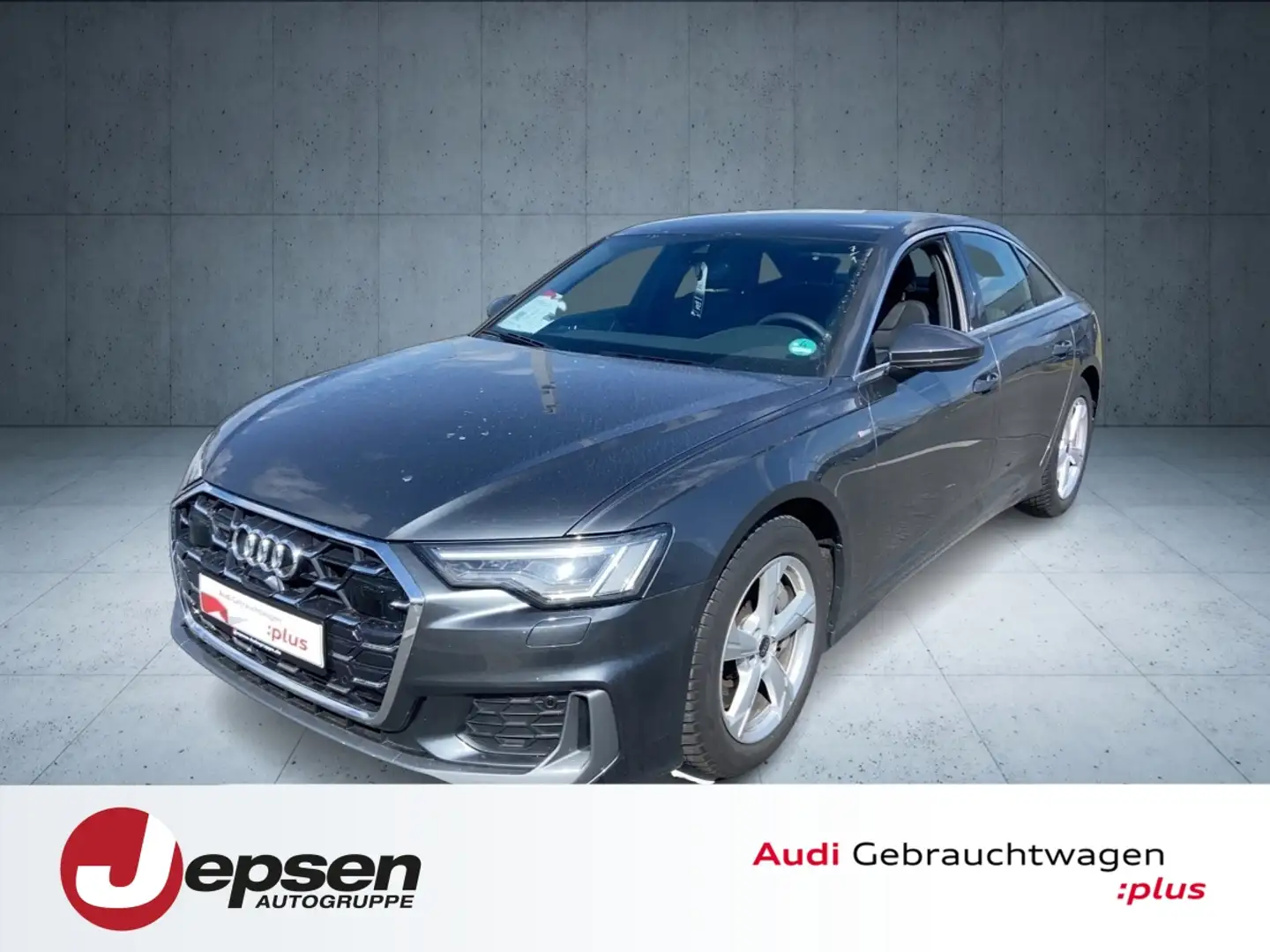Audi A6 Limousine S line 55 TFSI qu. S tr. PANO Matr Grau - 1