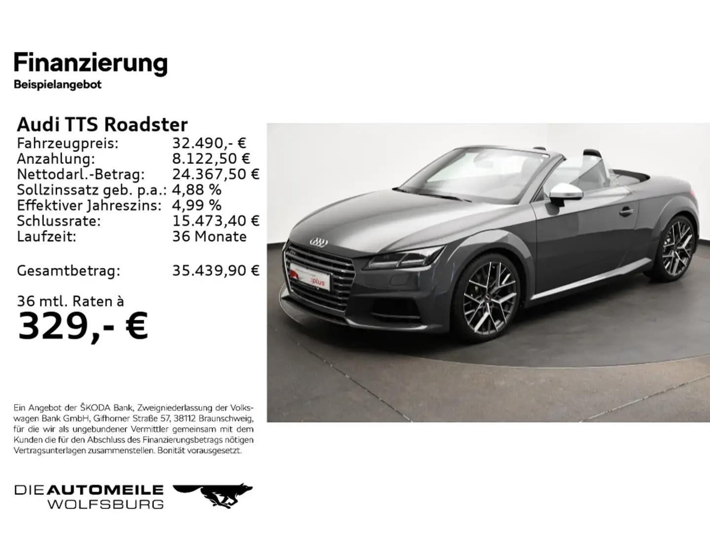 Audi TTS 2.0 TFSI quattro S-tronic LED/Navi Grijs - 2