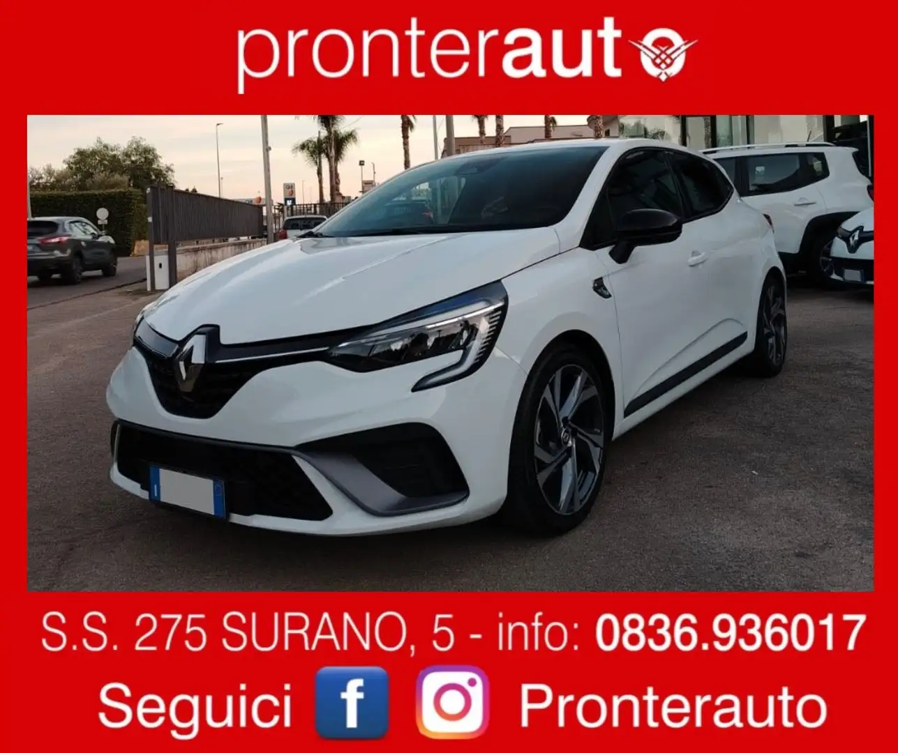 Renault Clio Clio 1.6 E-Tech hybrid R.S. Line 145cv auto Blanc - 1