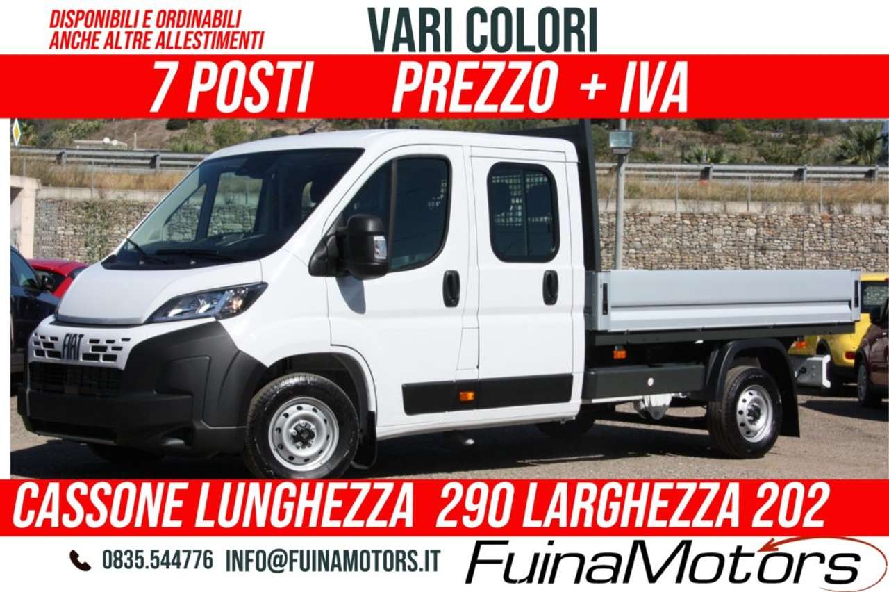 Fiat Ducato 35 2.2 Mjt 140CV - L3 H1 DOPPIA CABINA CASSONE