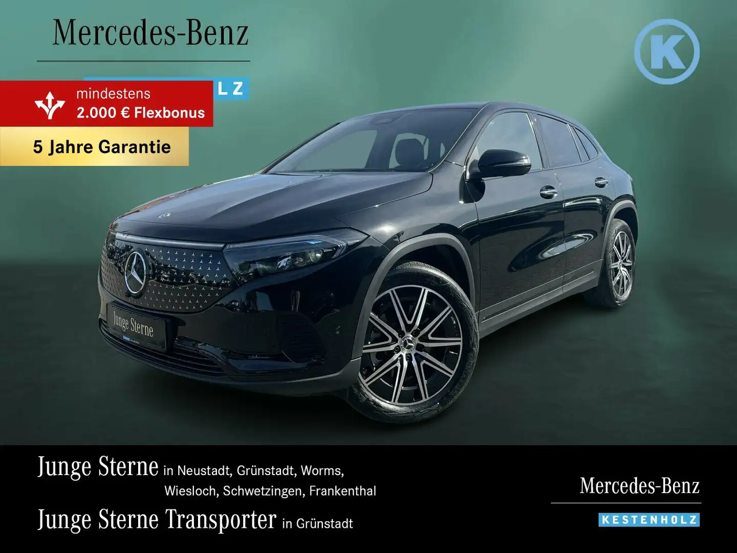 Mercedes-Benz EQA 350 EQA 350 4M ELECTRIC-ART+DISTR+360+SOUND+KEYL+AMG Schwarz - 1