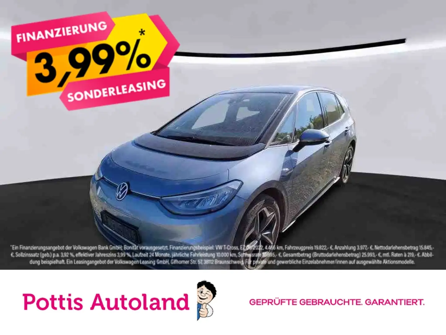 Volkswagen ID.3 PRO NAVI KLIMA PDC LED LM Blau - 1