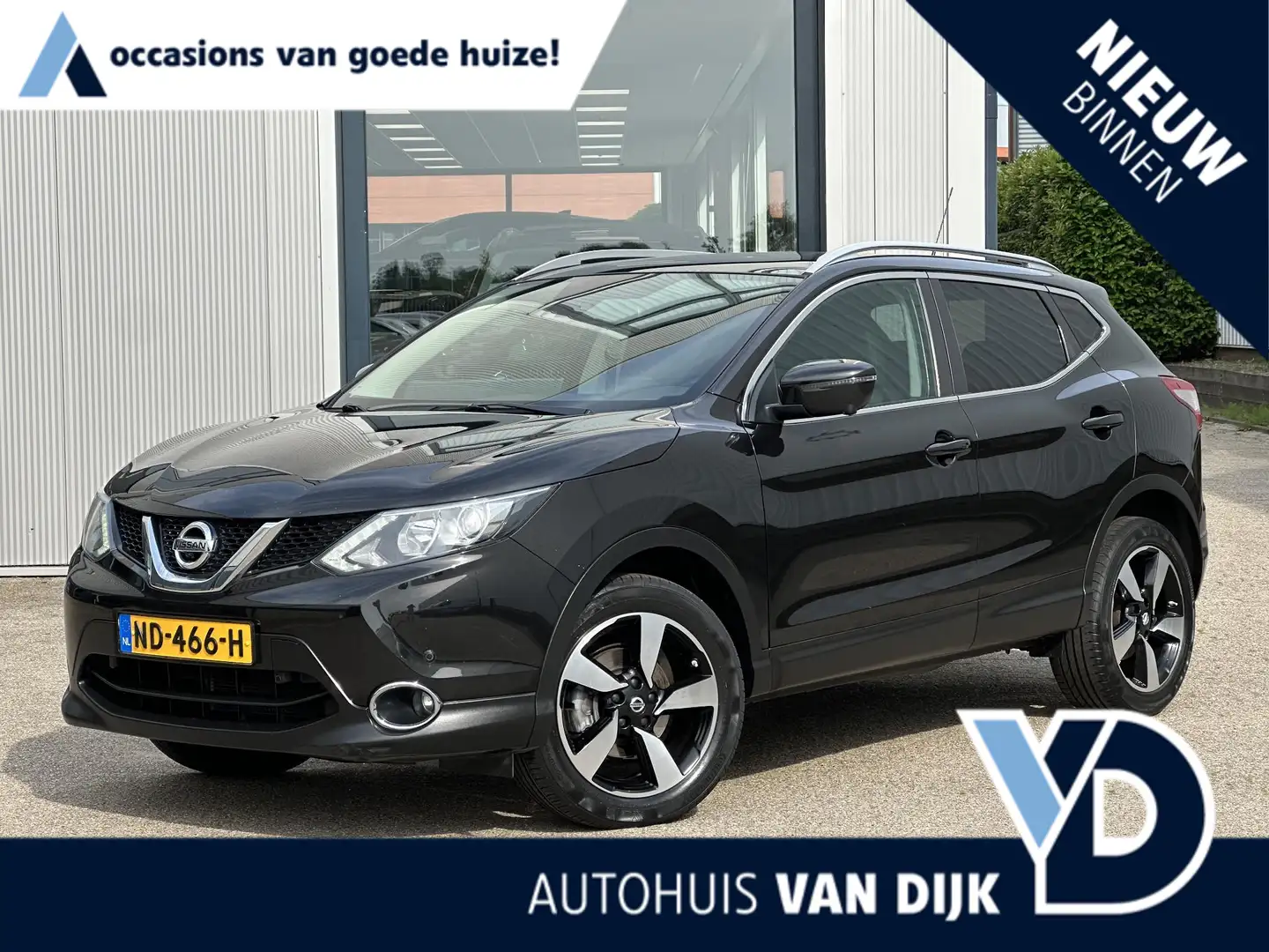 Nissan Qashqai 1.2 N-Connecta | NL Auto/2e Eig./Voll.Historie/360 Schwarz - 1