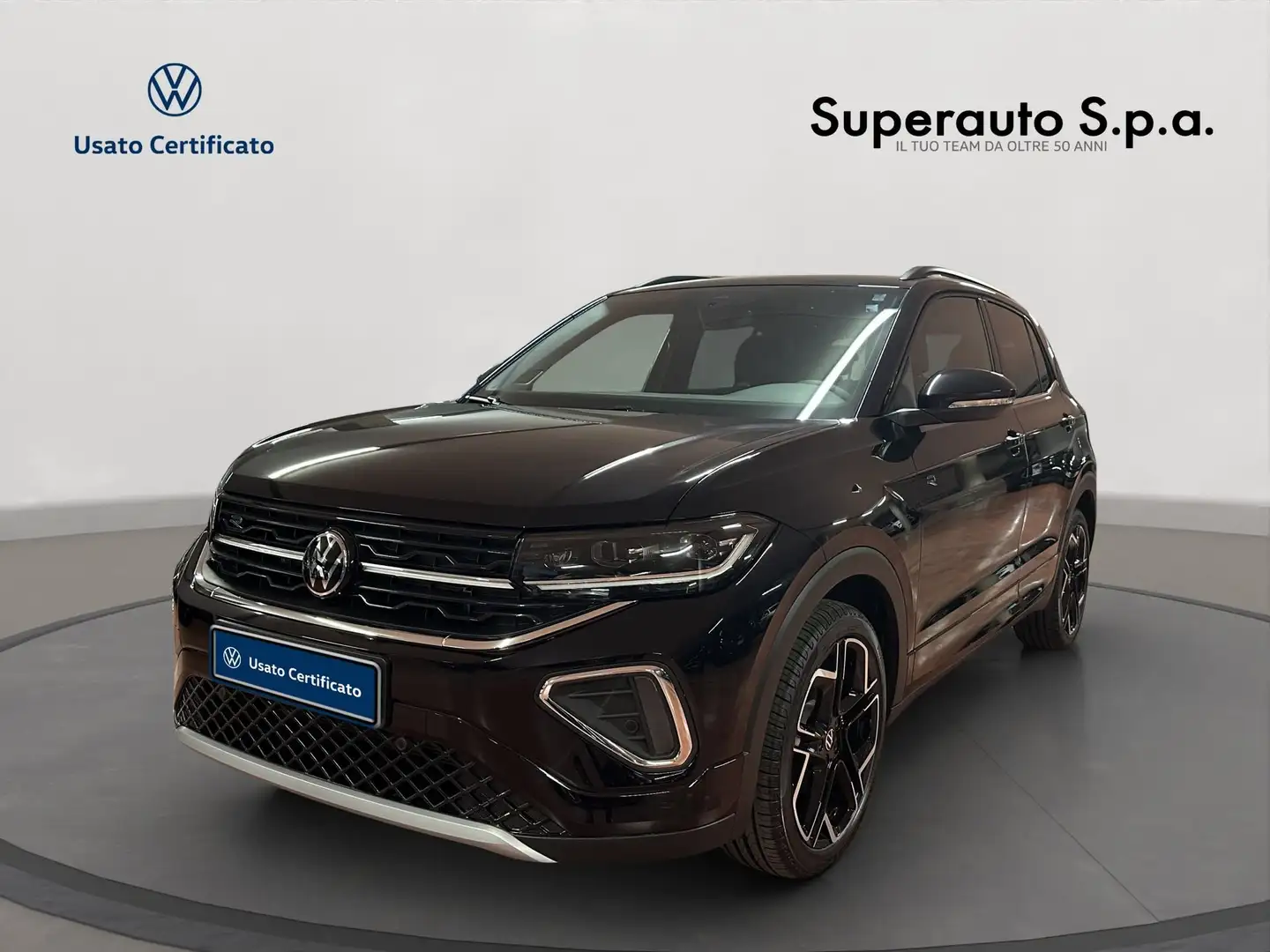 Volkswagen T-Cross T-Cross 1.0 TSI 115 CV DSG R-Line Plus Zwart - 1