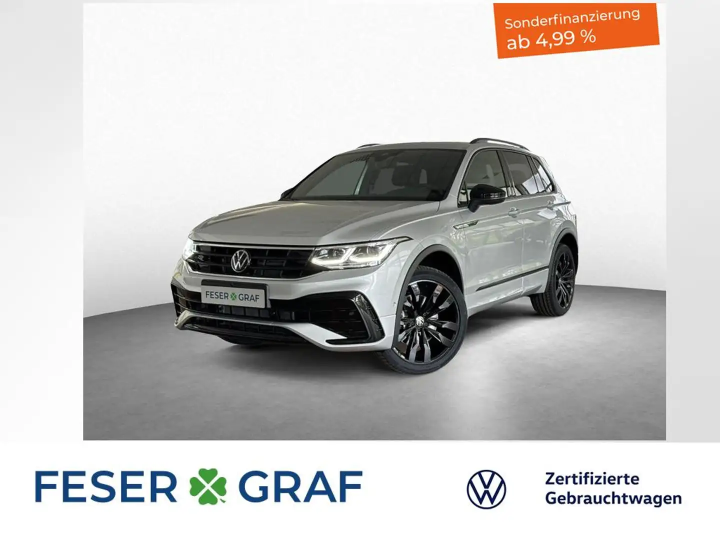 Volkswagen Tiguan R-Line 2.0 TDI 7-DSG 4MOTION PANO STAND Silber - 1
