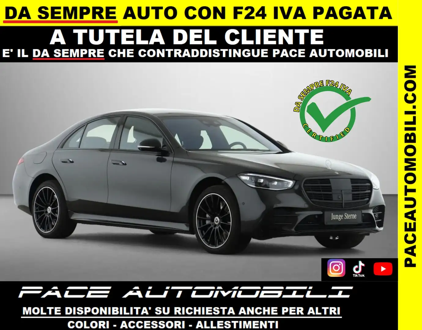 Mercedes-Benz S 400 D AMG PREMIUM LED 4M TETTO DISTRONIC KAMERA LED Nero - 1
