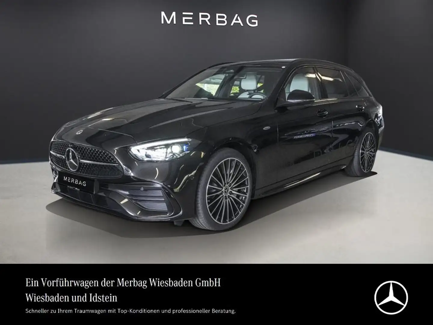 Mercedes-Benz C 300 e T-AMG-NIGHT-MEMORY-PANO-AHK-UVP 81.700,- Schwarz - 1