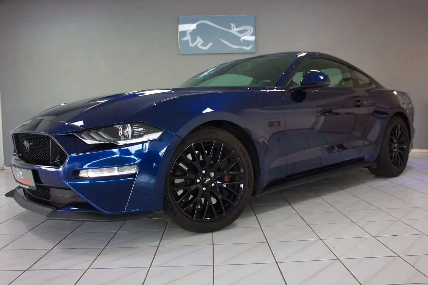 Ford Mustang 5.0 V8 GT~DEUTSCH+UNFALLFREI+PREMIUM~1Hd Blue - 1