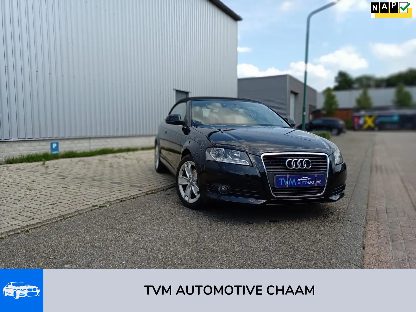 Audi A3 Cabriolet 1.6 Ambition Pro Line CABRIO AIRCO NAVI Negru - 1