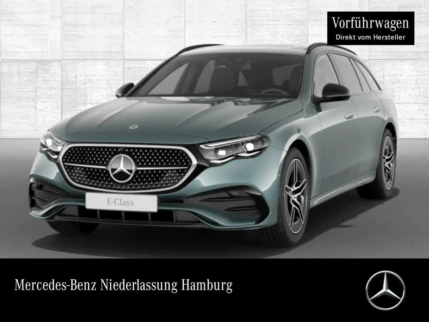 Mercedes-Benz E 220 d T AMG Fahrass 360° Pano Burmester Distr. Silber - 1
