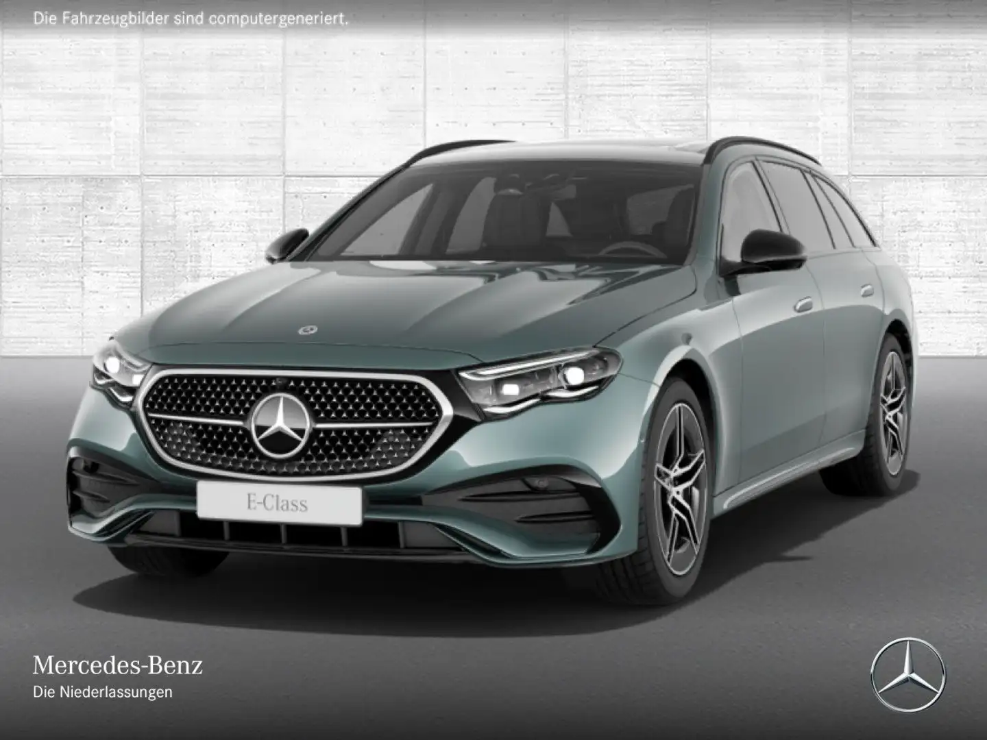 Mercedes-Benz E 220 d T AMG Fahrass 360° Pano Burmester Distr. Silber - 2