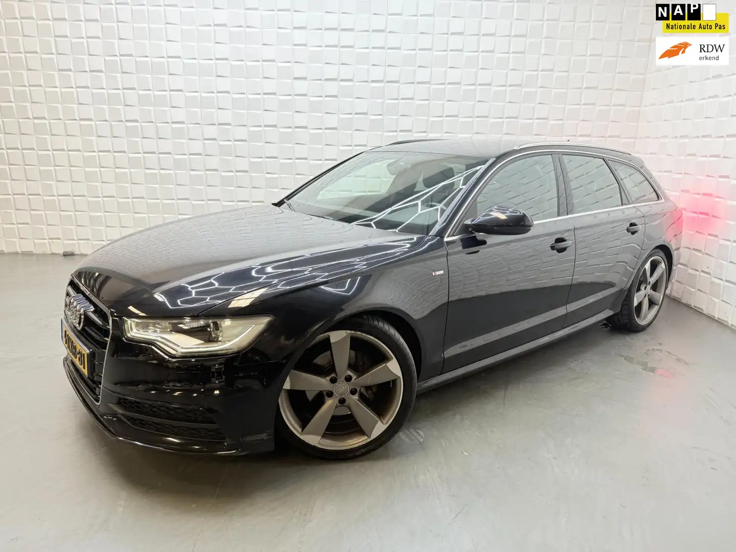 Audi A6 Avant 2.0 TFSI 2x S LINE AUTOMAAT PDC LEER NAVI NA Zwart - 1