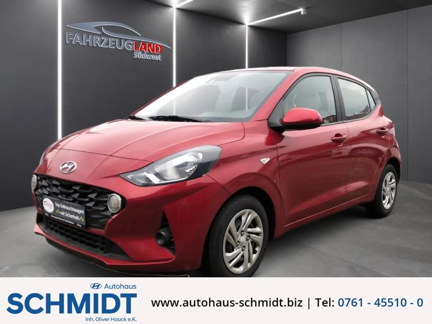 Hyundai i10 Select 1.0 Klima Sitzheizung PDC DAB+ Gurtstraffer Rouge - 1