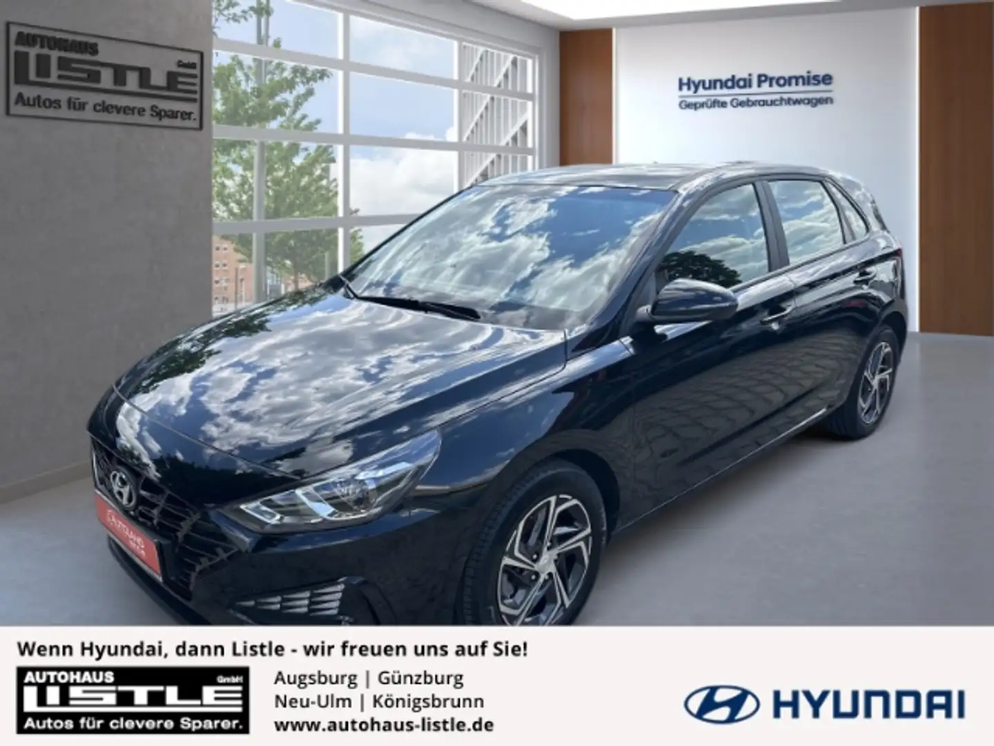 Hyundai i30 1.0 T-GDi  Apple CarPlay+Kamera+SHZ+PDC+UVM+ Navi Negro - 1