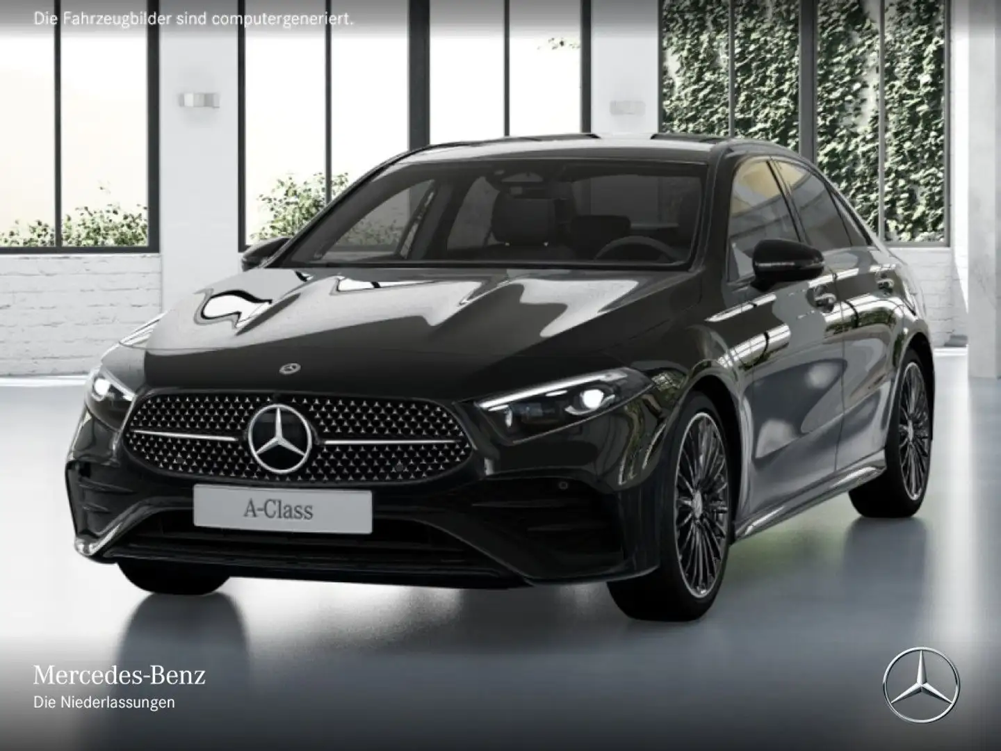 Mercedes-Benz A 250 e Lim AMG+NIGHT+PANO+MULTIBEAM+BURMESTER+8G Schwarz - 2