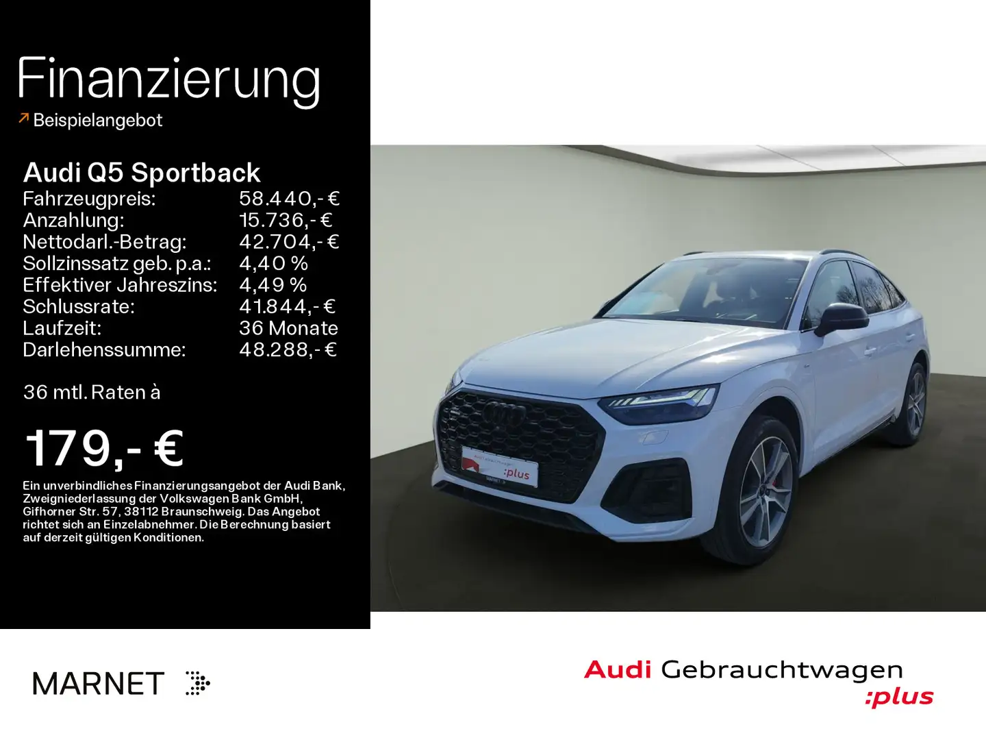 Audi Q5 45 TFSI quattro S line*Navi*Matrix* Weiß - 1