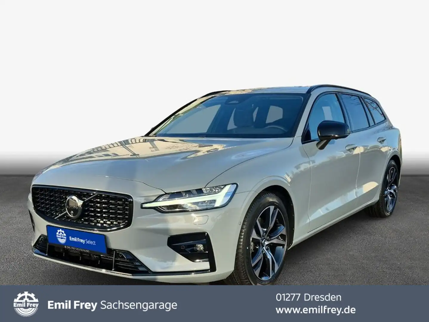 Volvo V60 B4 B DKG Plus Dark Licht-Paket*360°View Grau - 1