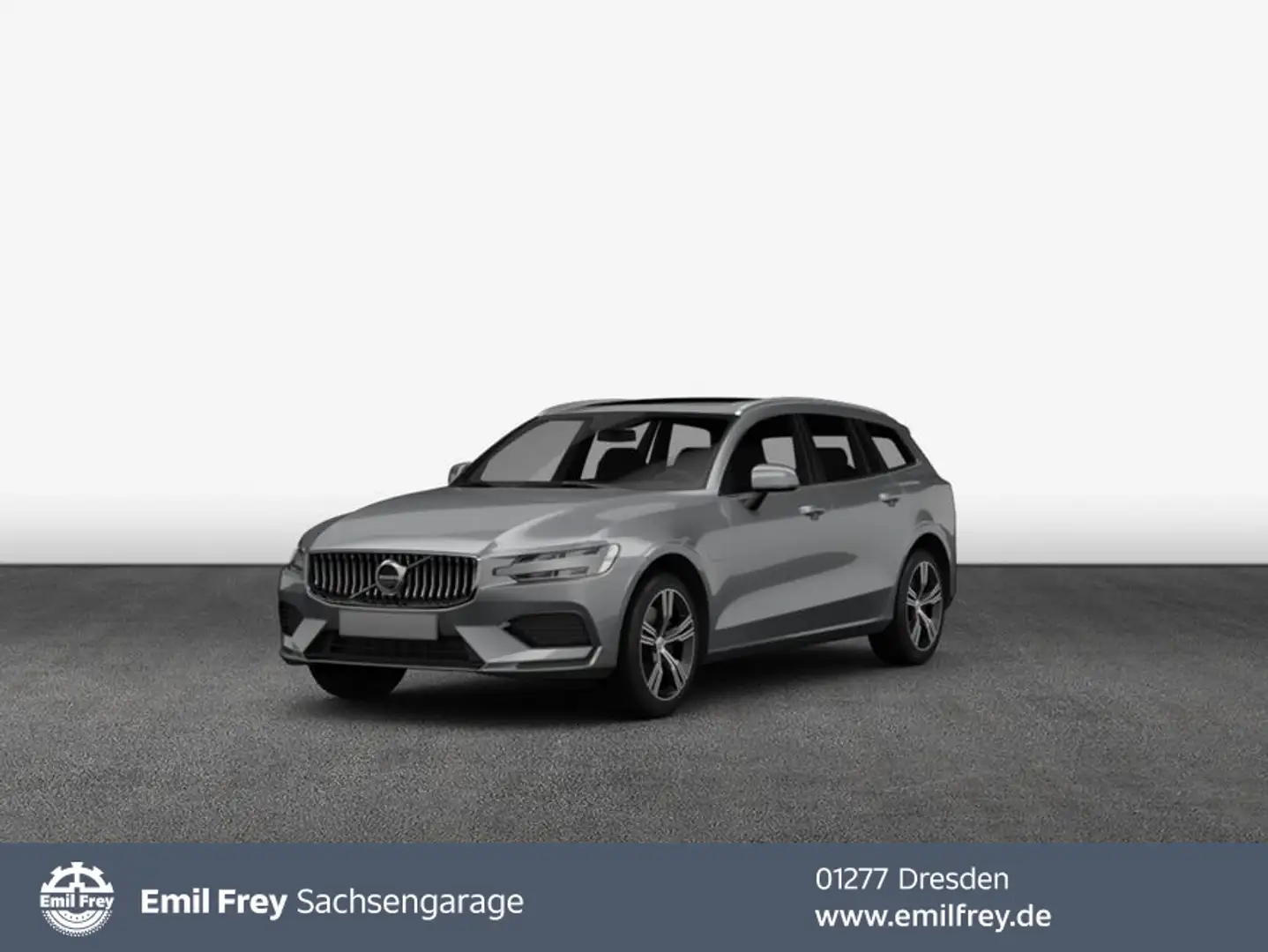 Volvo V60 B4 B DKG Plus Dark Licht-Paket*360°View Grau - 1
