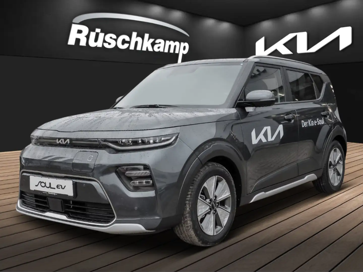 Kia Soul -e Inspiration Paket Schiebedach Leder KlimaSitze Grau - 1