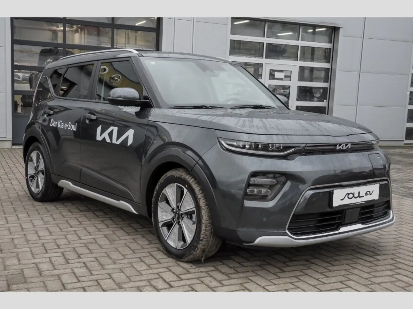 Kia Soul -e Inspiration Paket Schiebedach Leder KlimaSitze Grau - 2