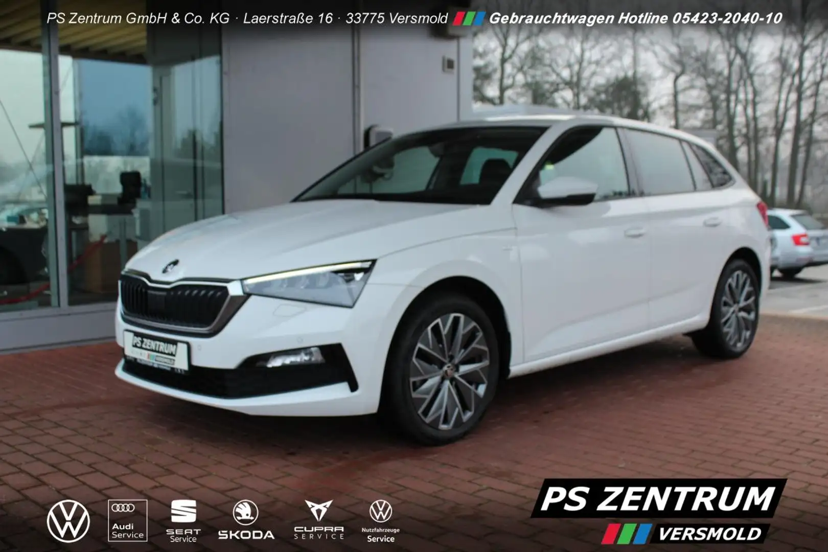 Skoda Scala 1.0 TSI Tour ACC LED CAM Bluetooth Navi Weiß - 1