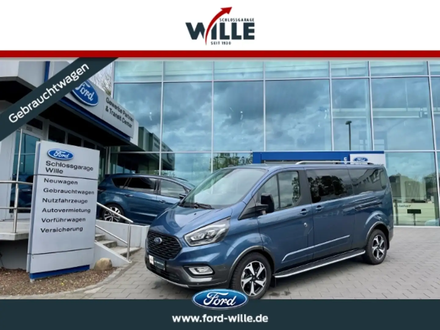 Ford Tourneo Custom Active L2 Automatik TDCi Bi-Xenon Navi RFK Albastru - 1