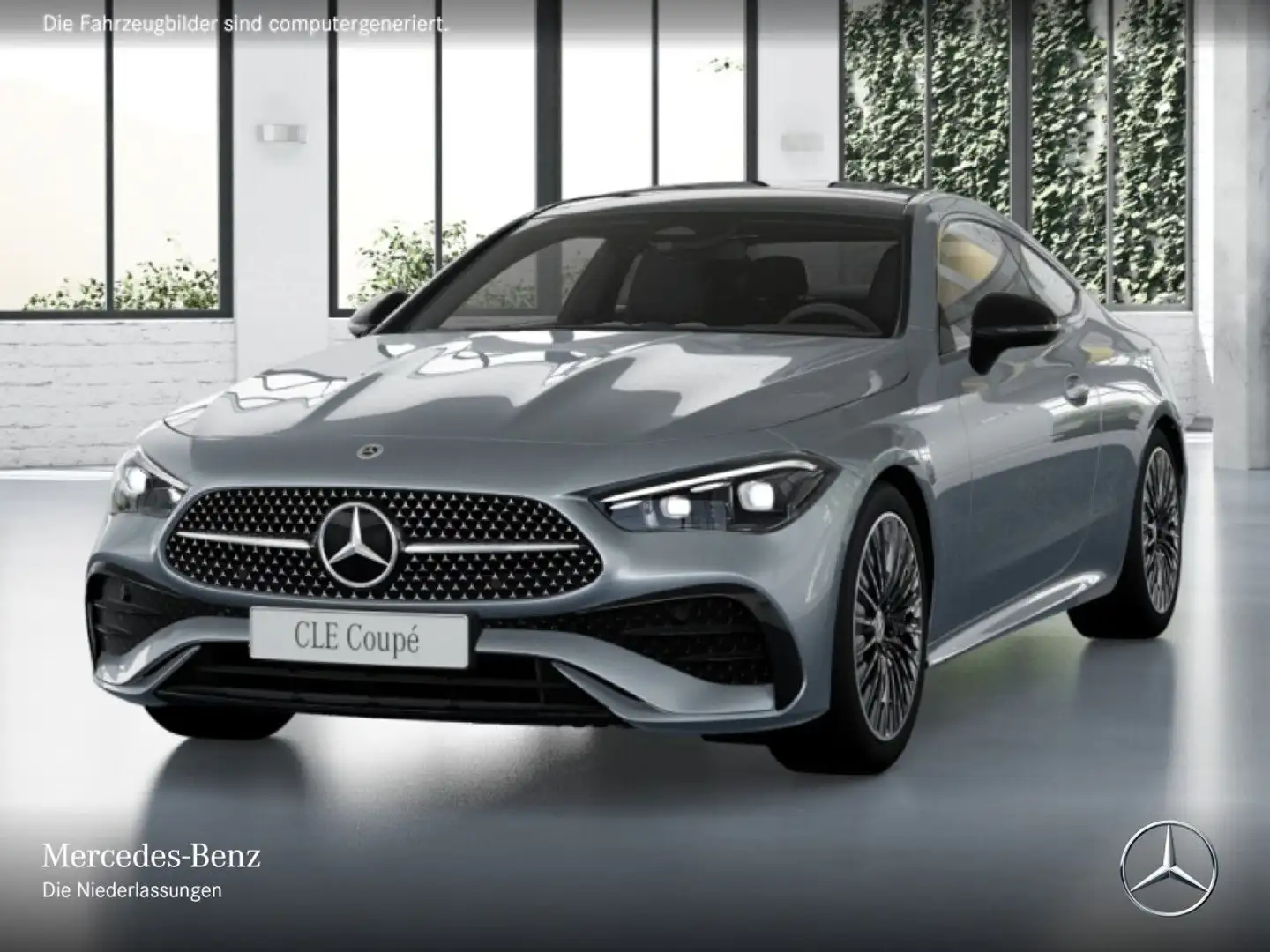 Mercedes-Benz CLE 200 AMG+NIGHT+PANO+BURMESTER+KAMERA+KEYLESS+9G Silber - 2