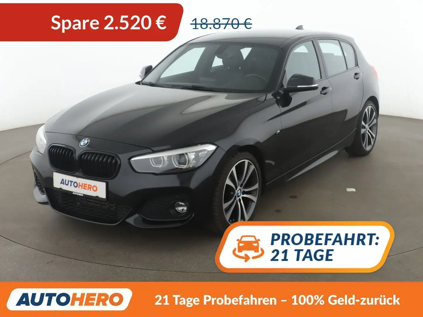BMW 118 118i Edition M Sport Shadow*NAVI*PDC*SHZ*TEMPO* Noir - 1