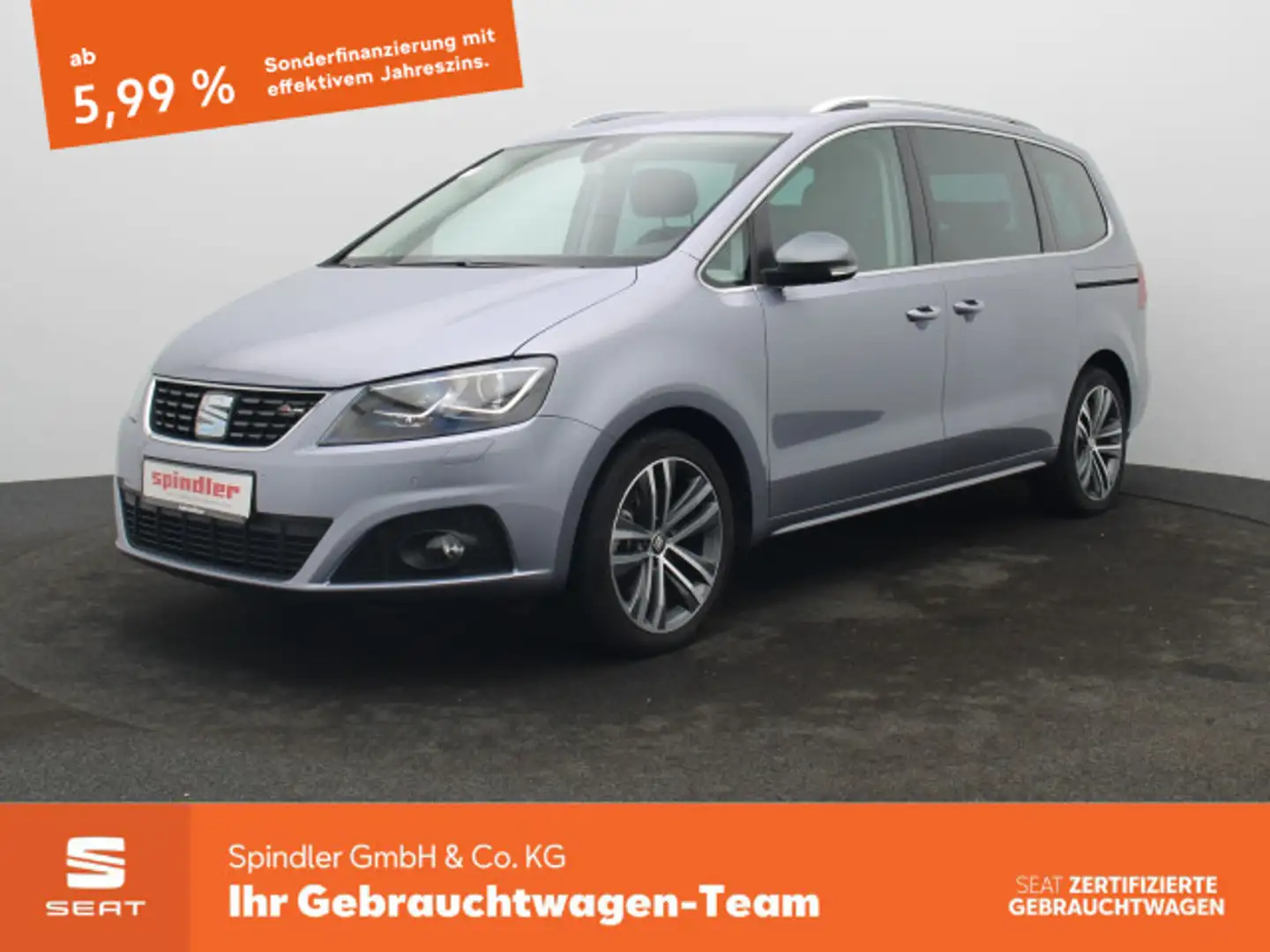 SEAT Alhambra Xcellence 1.4 TSI DSG / Navi, 7-Sitze Silber - 1
