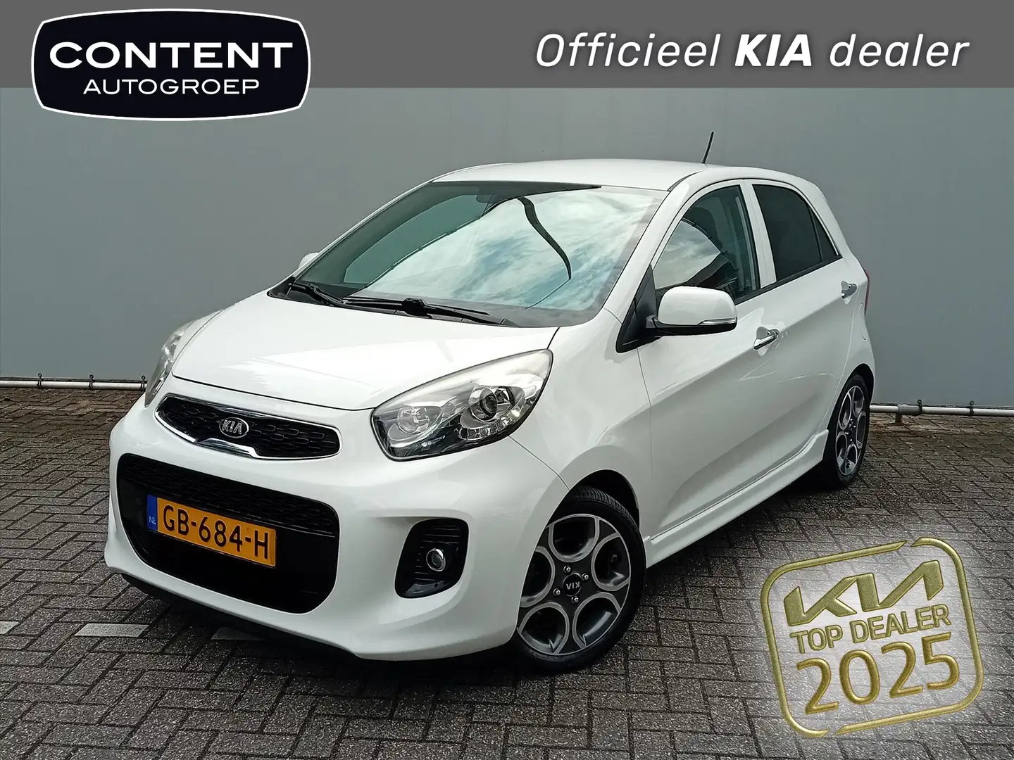 Kia Picanto 1.2 CVVT 85 PK SportsLine l Clima l Cruise l Bluet Blanc - 1