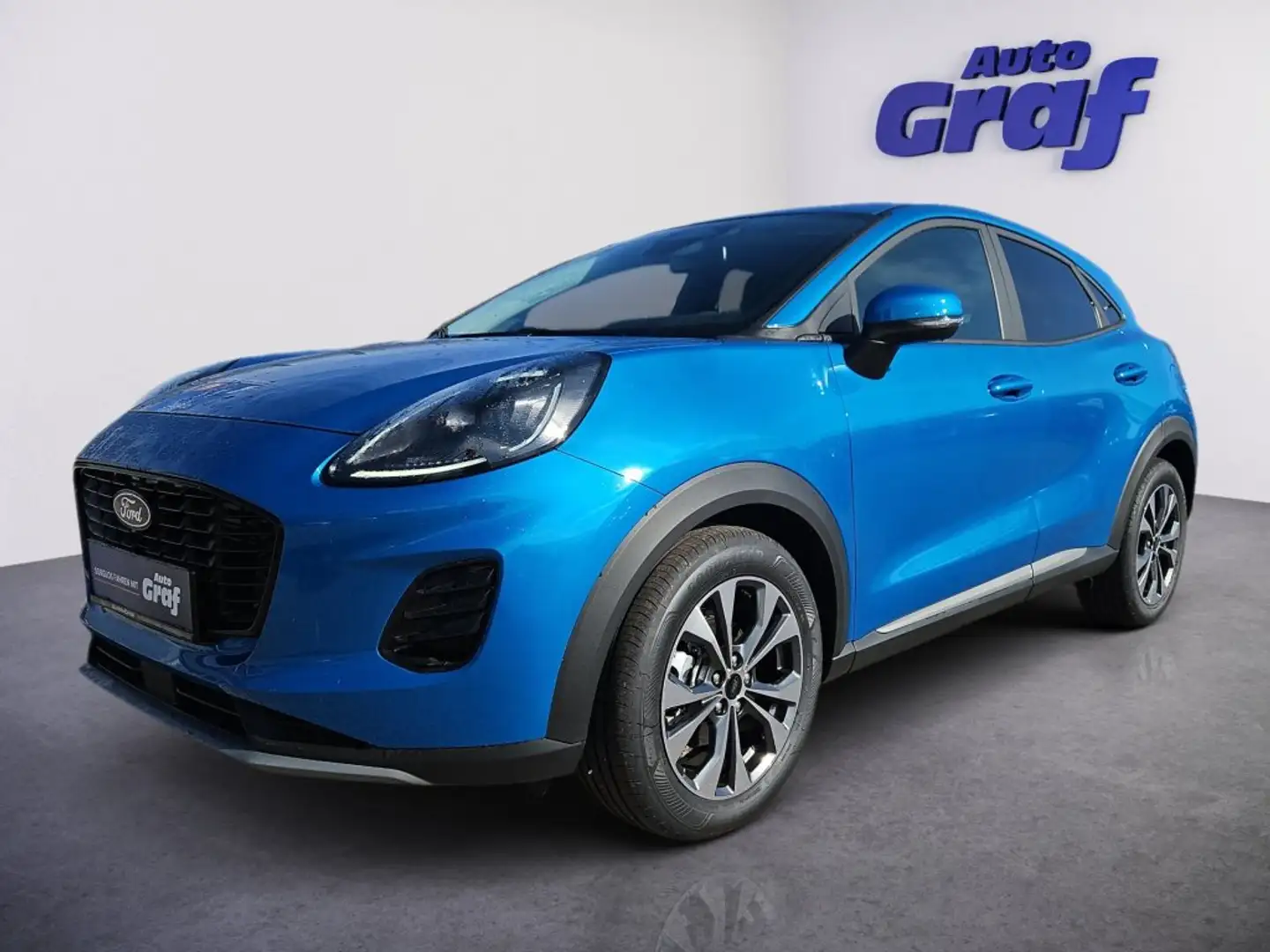 Ford Puma 1,0 EcoBoost Hybrid Titanium Blau - 1