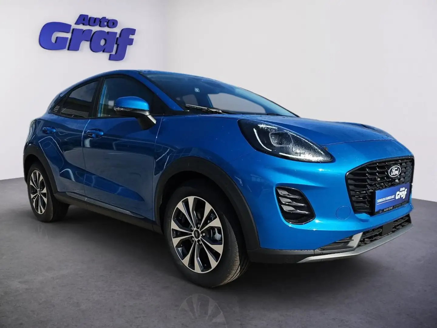 Ford Puma 1,0 EcoBoost Hybrid Titanium Blau - 2
