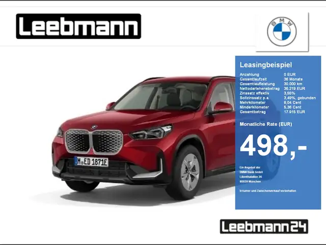 BMW iX1 eDrive20 Anhängerkupplung/PremimPaket/RFK