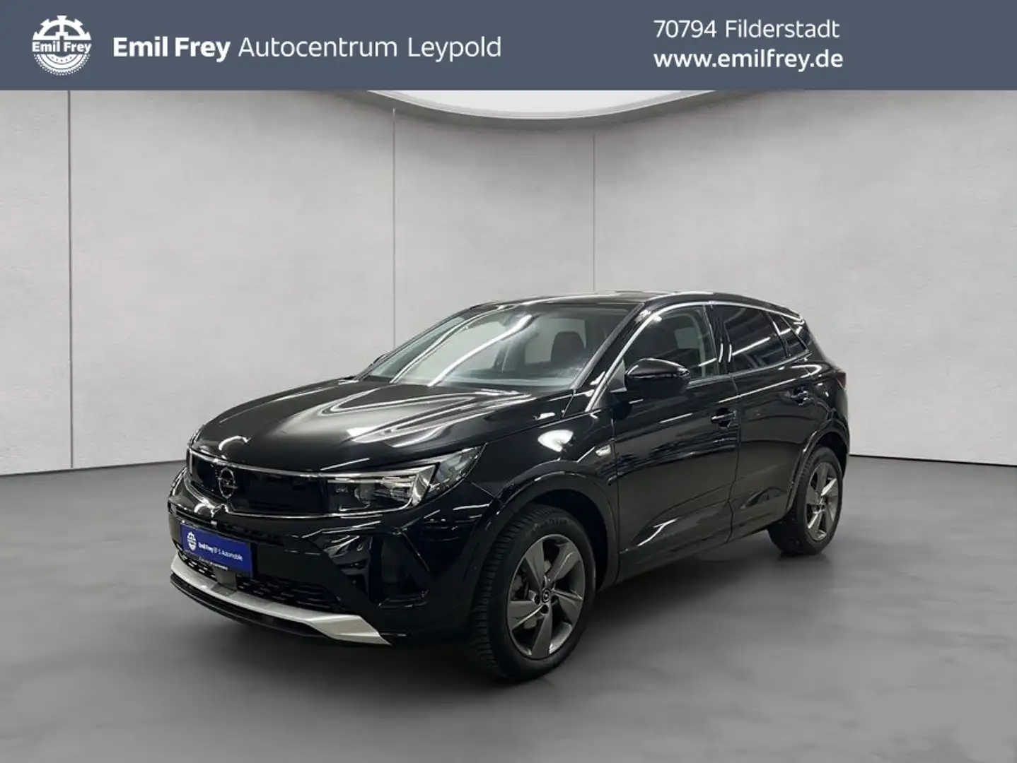 Opel Grandland Grandland 1.2 DI Automatik Elegance AHK Zwart - 1