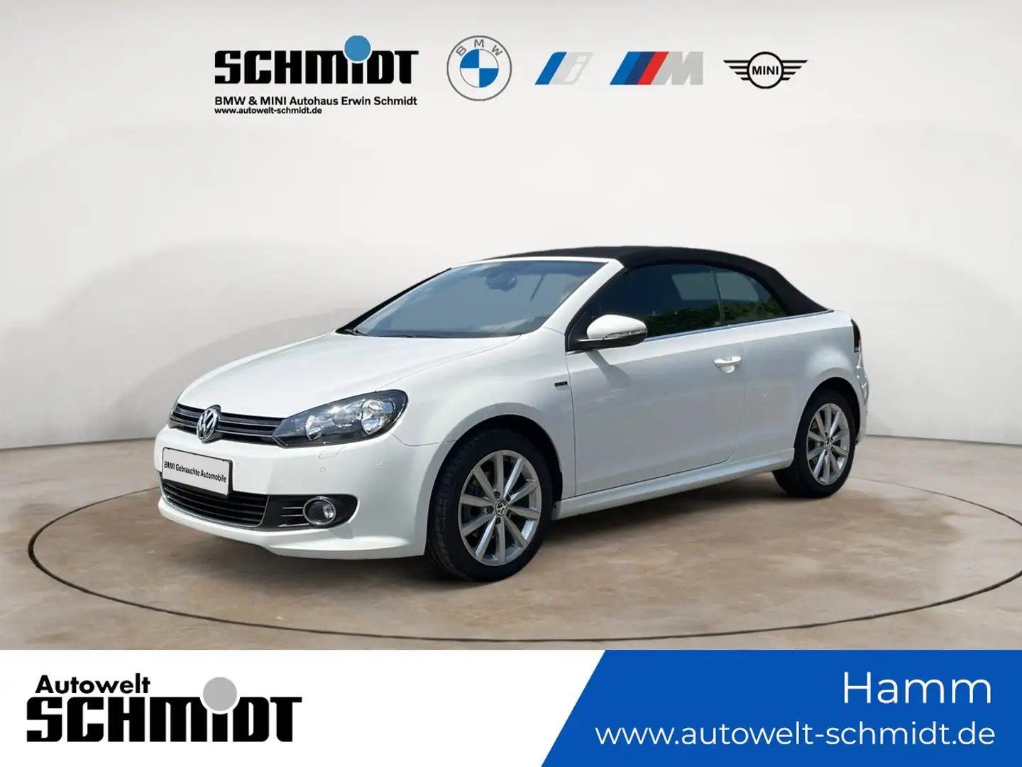 Volkswagen Golf 1.4 TSI 92kW BMT LOUNGE Cabriolet+GARANTIE Wit - 1