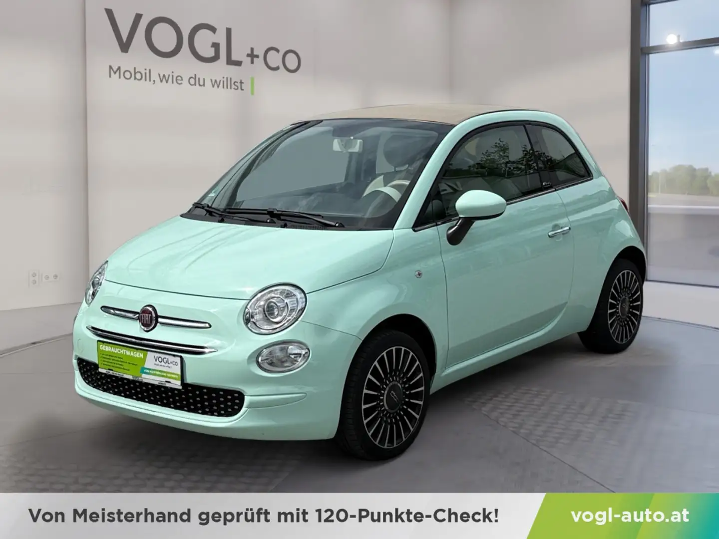 Fiat 500C 1.2 69 Lounge Grün - 1