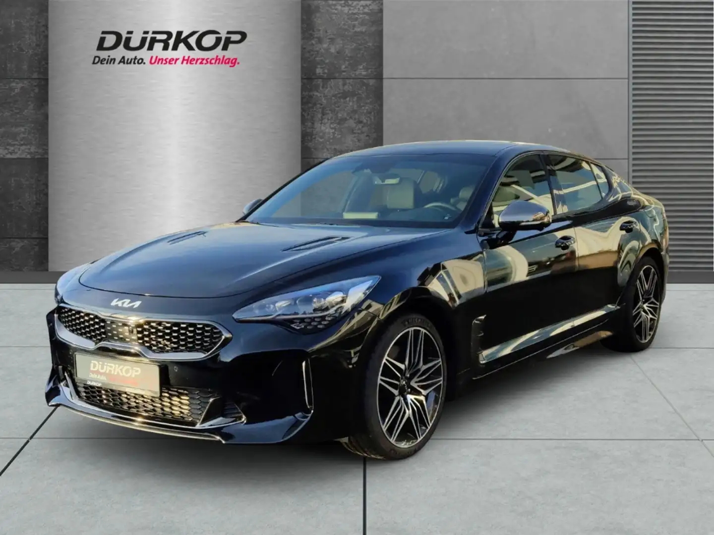 Kia Stinger GT 4WD 3.3 V6 T-GDI 360 Kamera HEAD-UP-Display App Noir - 1