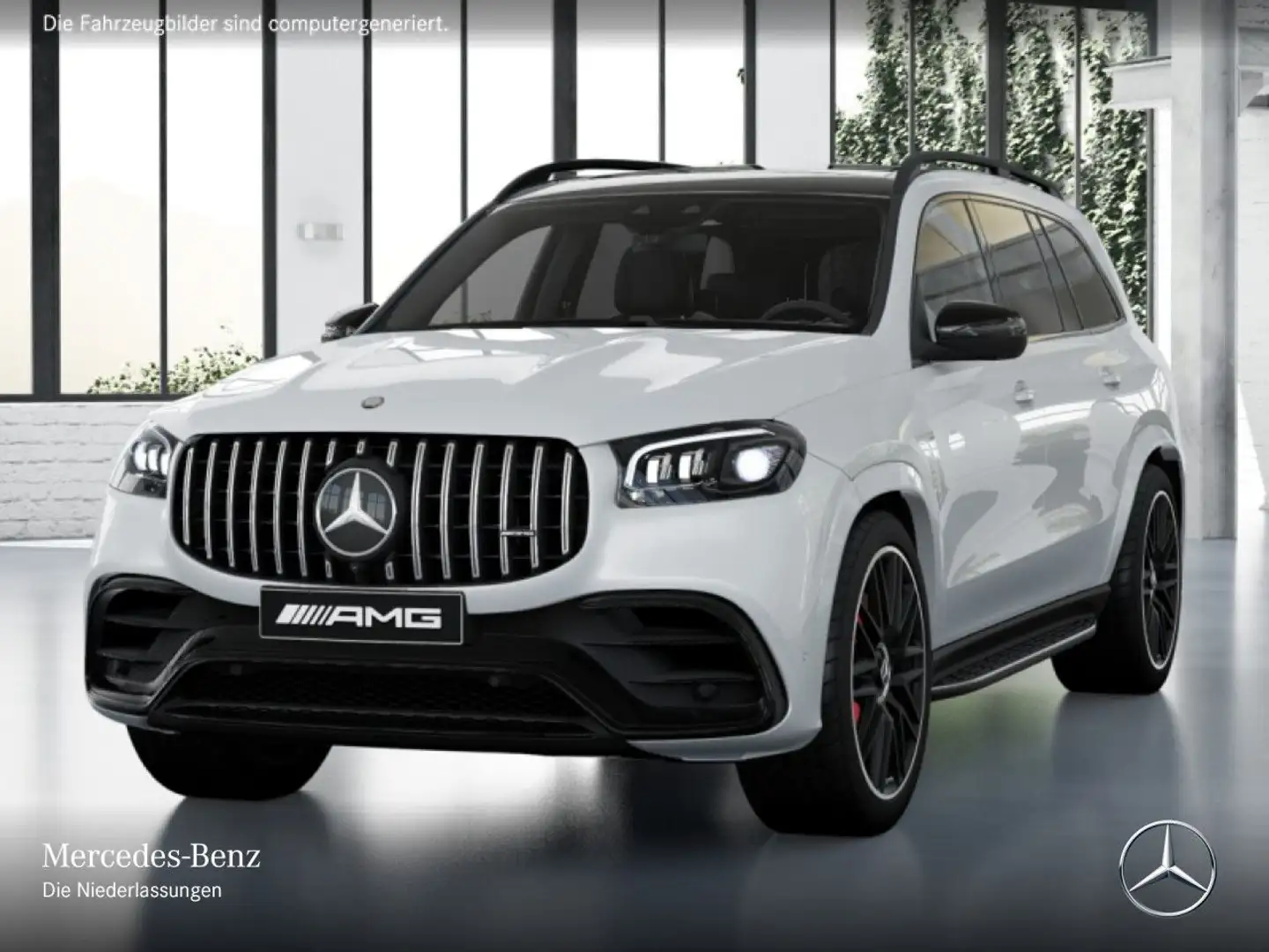 Mercedes-Benz GLS 63 AMG GLS 63 4M NIGHT+PANO+360+AHK+MULTIBEAM+STHZG+HUD Weiß - 2