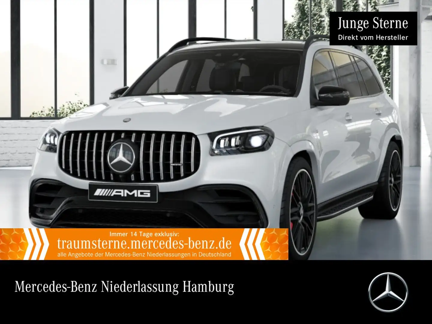 Mercedes-Benz GLS 63 AMG GLS 63 4M NIGHT+PANO+360+AHK+MULTIBEAM+STHZG+HUD Weiß - 1