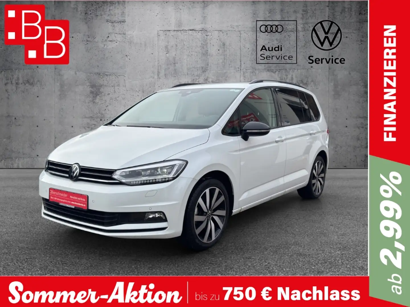 Volkswagen Touran 1.5 TSI DSG Highline Black Style DIGITAL PRO LED K Weiß - 1