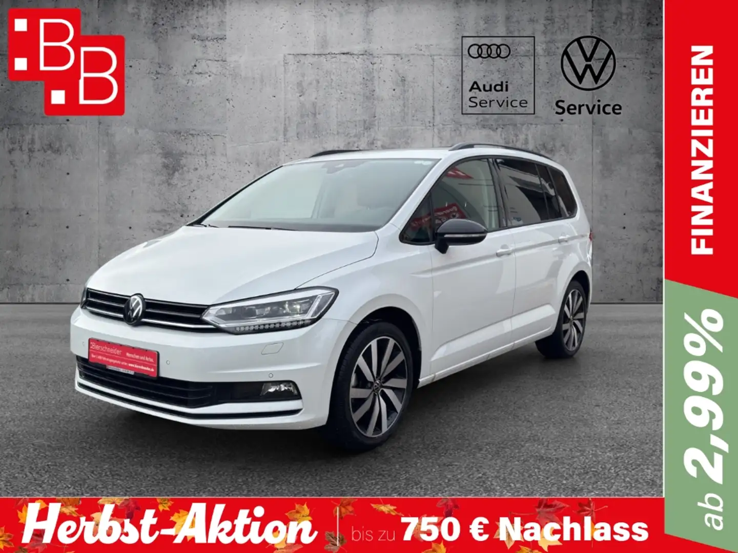 Volkswagen Touran 1.5 TSI DSG Highline Black Style DIGITAL PRO LED K Weiß - 1