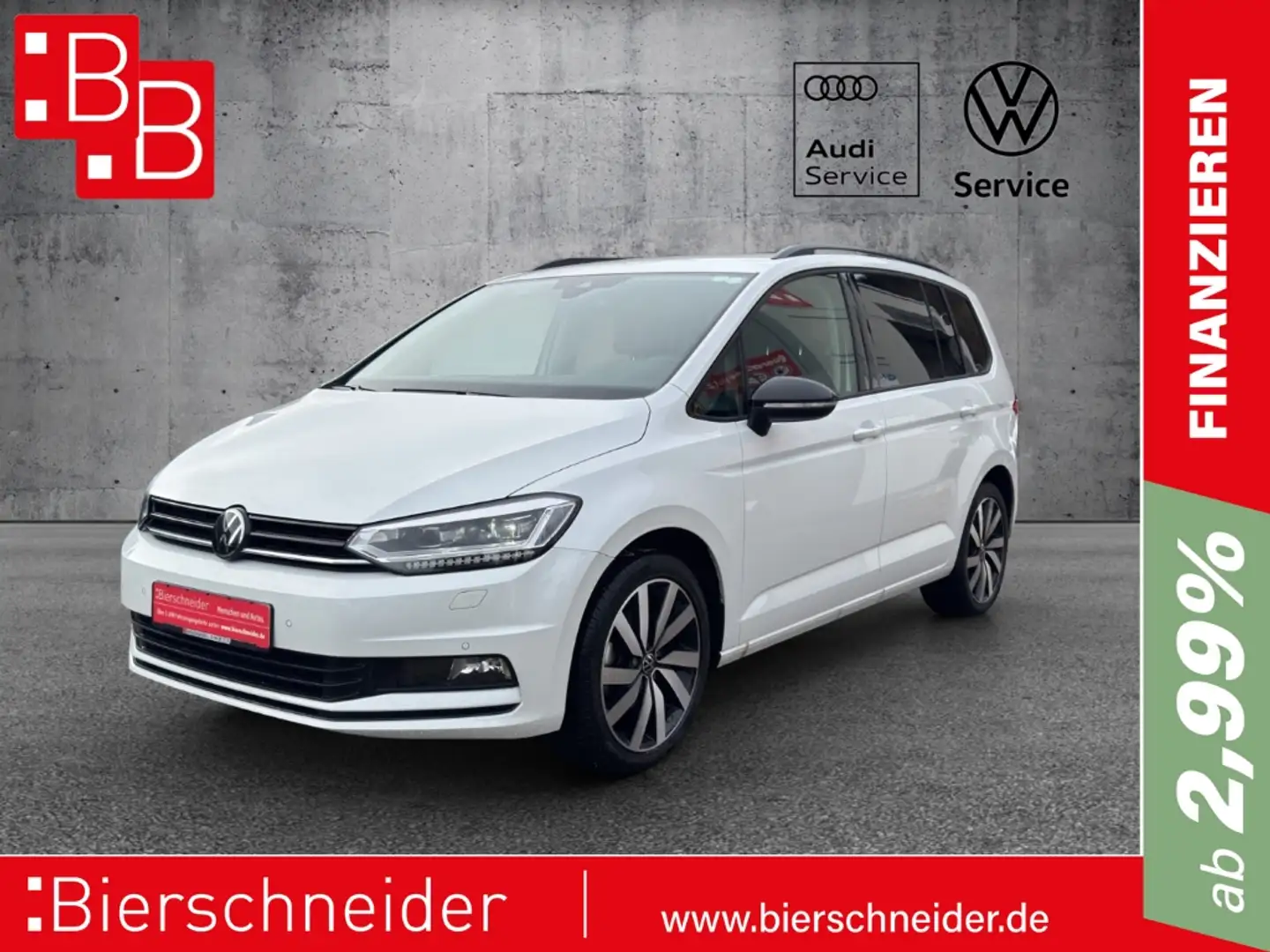 Volkswagen Touran 1.5 TSI DSG Highline Black Style DIGITAL PRO LED K Weiß - 1