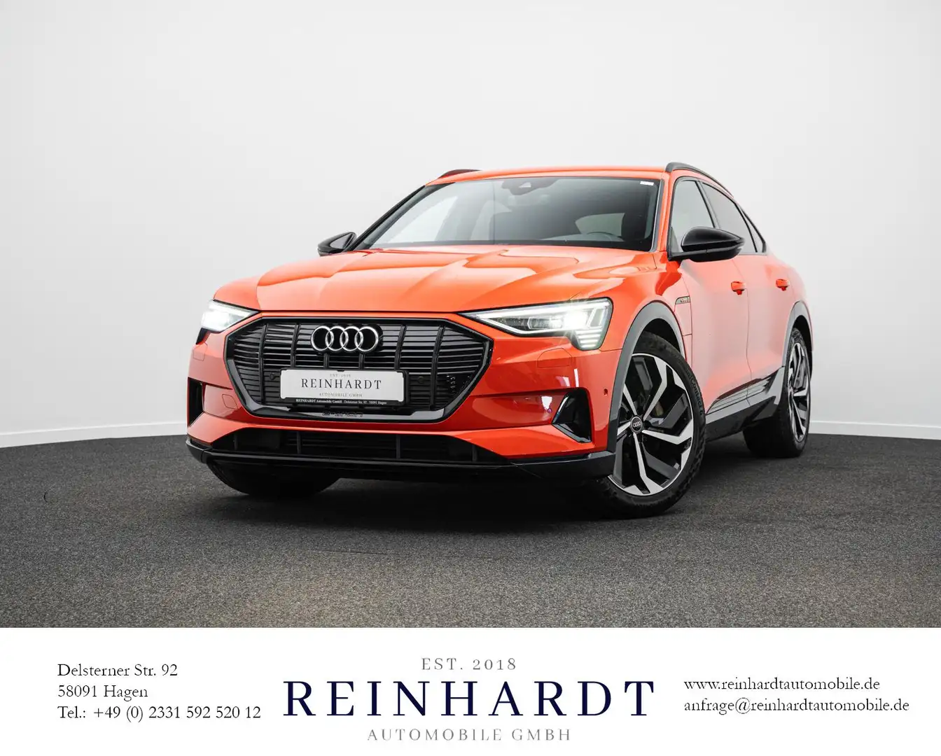 Audi e-tron SPORTBACK 55 QUATTRO BLACK 21Z/ACC/MATRIX Rood - 1